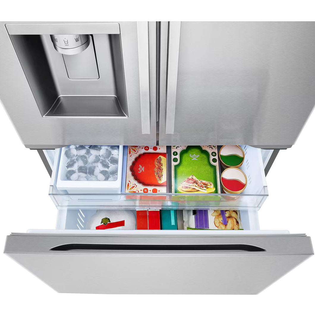 LG - 36 Inch 24 cu. ft Zero Clearance Counter Depth French Door Refrigerator in Stainless - LF24Z6530S