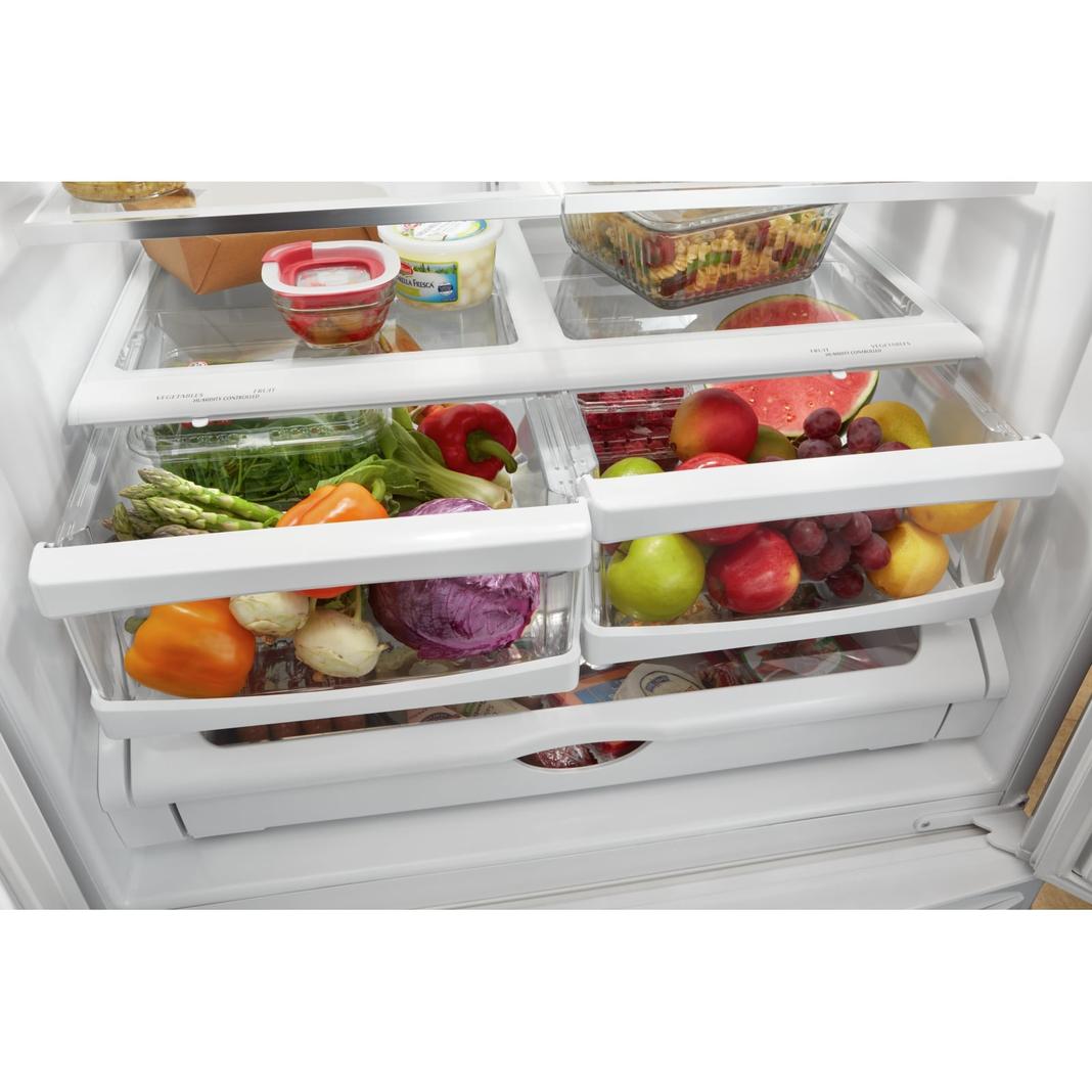 Whirlpool - 35.63 Inch 20 cu. ft French Door Refrigerator in  Stainless - WRF540CWHZ