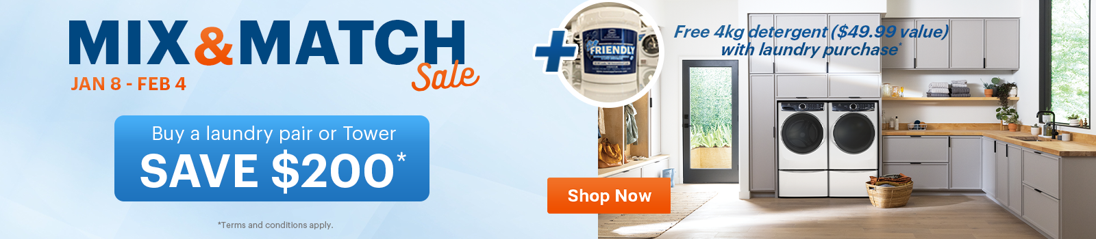 Fresh Start Laundry Event Jan 8 - Feb 4, 2026