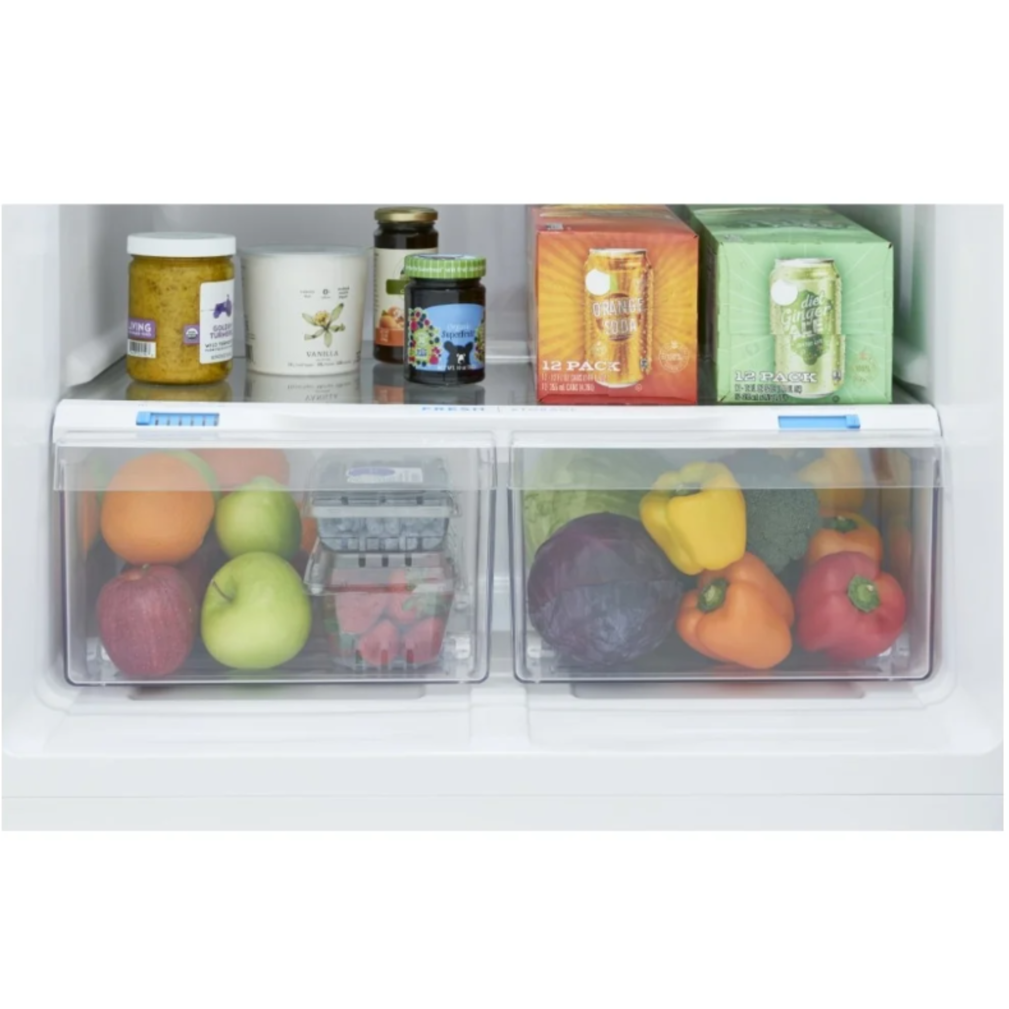 Frigidaire - 29.5 Inch 18.17 cu. ft Top Mount Refrigerator in Stainless - FRTE1835AV