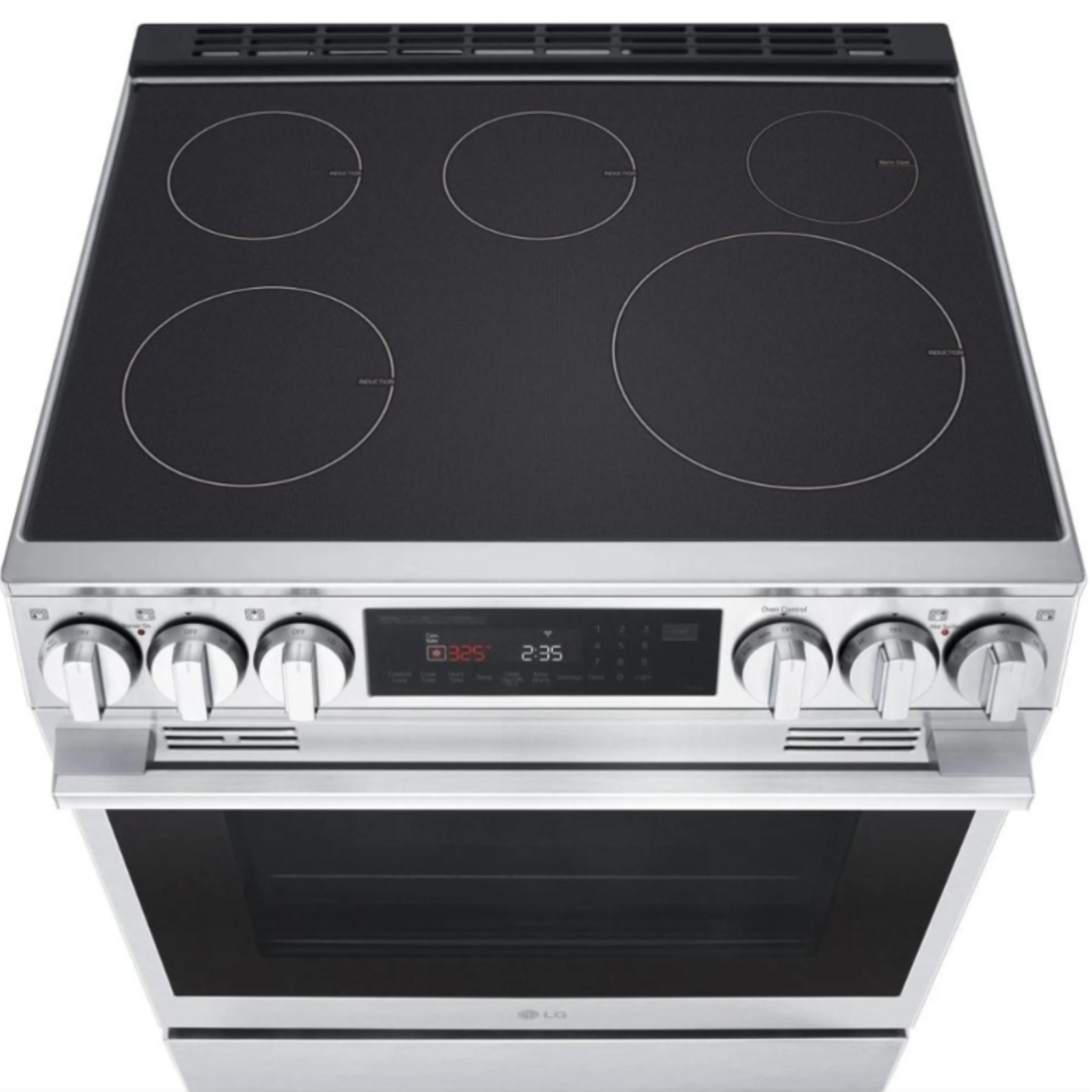 LG - 6.3 cu. ft  Induction Range in Stainless - LSIL6336XE